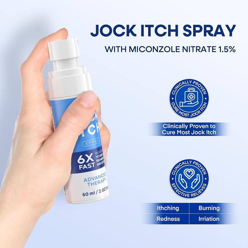 Hermon Antifungal Jock Itch Spray & Soap Kit: Powerful Treatment of Antifungal Spray & Soap for Jock Itch with 2.01 fl.oz & 2 Bars - Fast & Effective Relief of Itching, Burning, Redness, & Irriation - Image 5